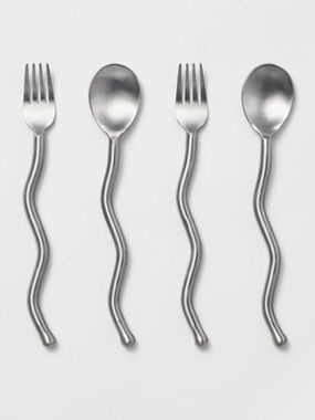 STUDIO MCGEE NWT 4pc Metal Appetizer Utensils Set